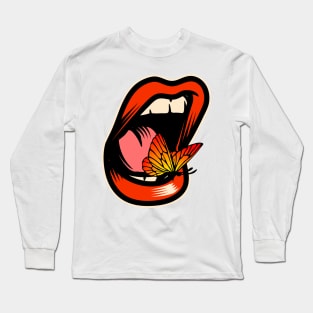 butterfly mouth Long Sleeve T-Shirt